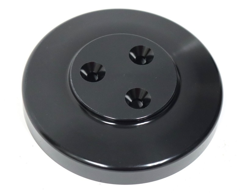 Holley Performance A/C Compressor Cover Black 97-185 HARDWARE INCLUDED NEW