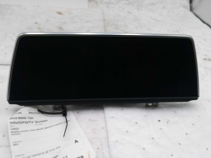 2018 BMW 750i Infotainment Display OEM White 65506839442 101K Miles