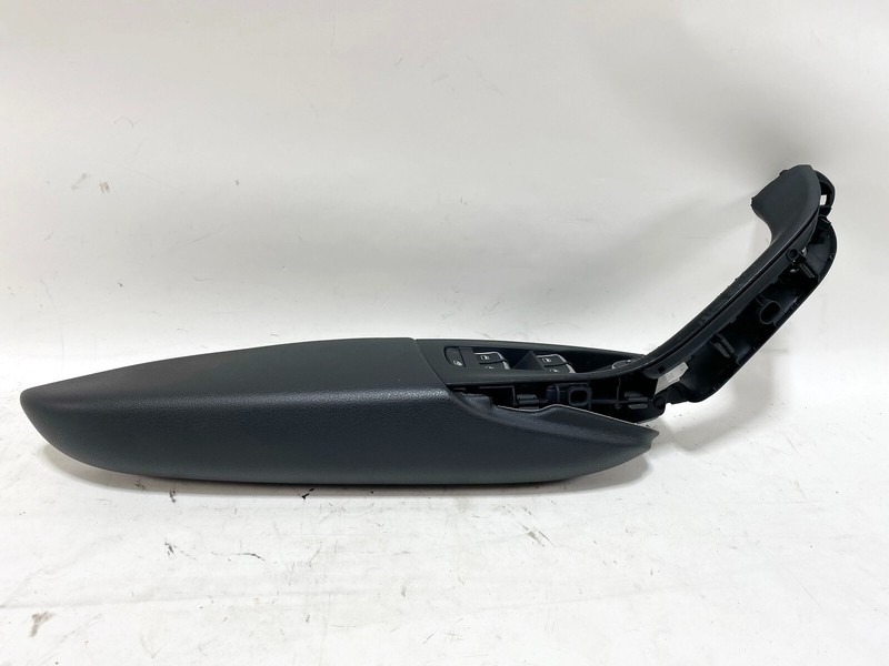 15-18 AUDI Q3 FRONT LEFT DOOR PULL HANDLE TRIM PANEL W/ MASTER WINDOW SWITCH OEM