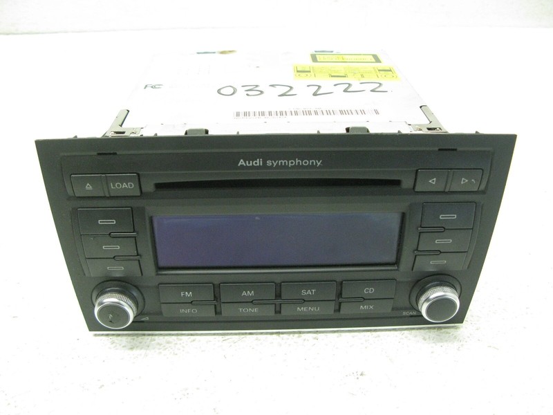 04-09 AUDI B7 A4 SEDAN SYMPHONY STEREO RADIO CD HEAD UNIT SATELLITE OEM 032222