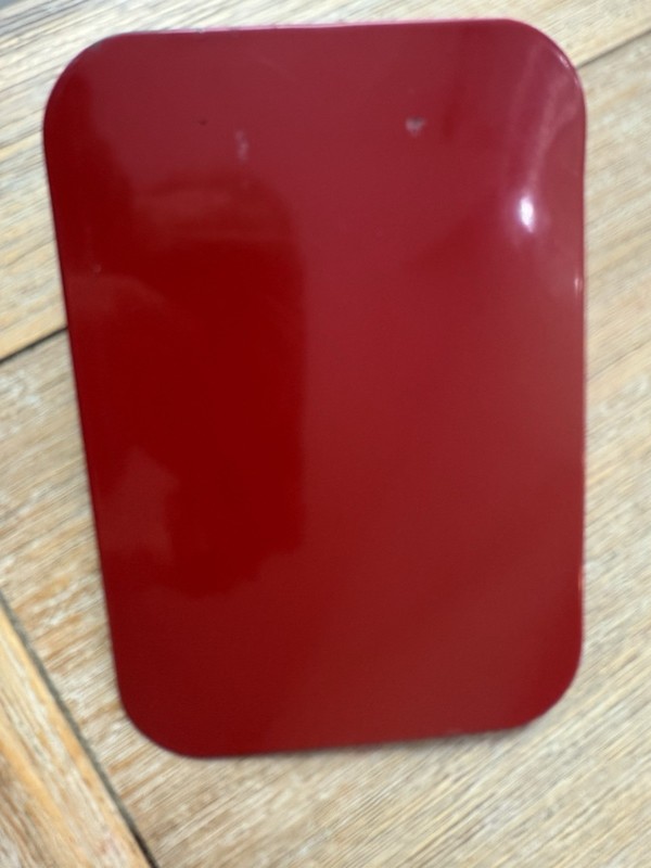 84-01 Jeep Cherokee Fuel Filler Gas Cap Door Red (R93)