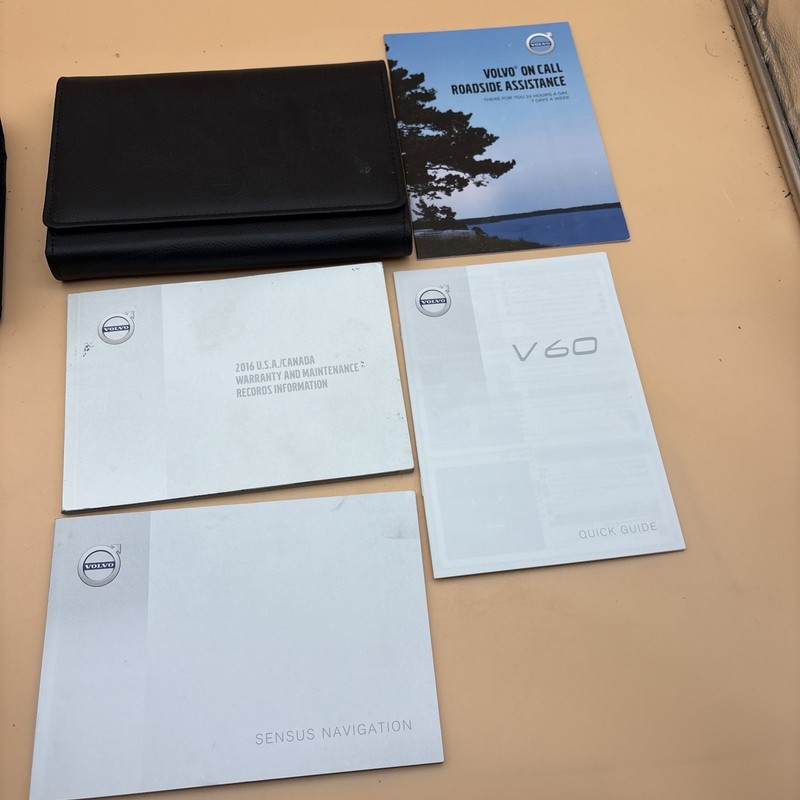 2016 VOLVO V60 OWNERS MANUAL, Quick Reference Guide With Case Included