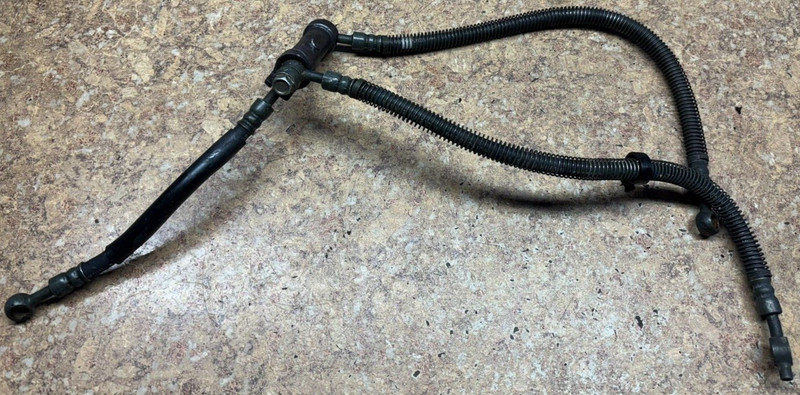 2001 02 Kawasaki Ninja ZX750 ZX 750 ZX7 Front Brake Caliper Lines Hose Fluid D1