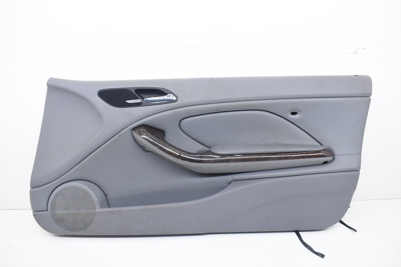 2003 BMW E46 Convertible Right Passenger Door Panel Card Leather Gray OEM KW90