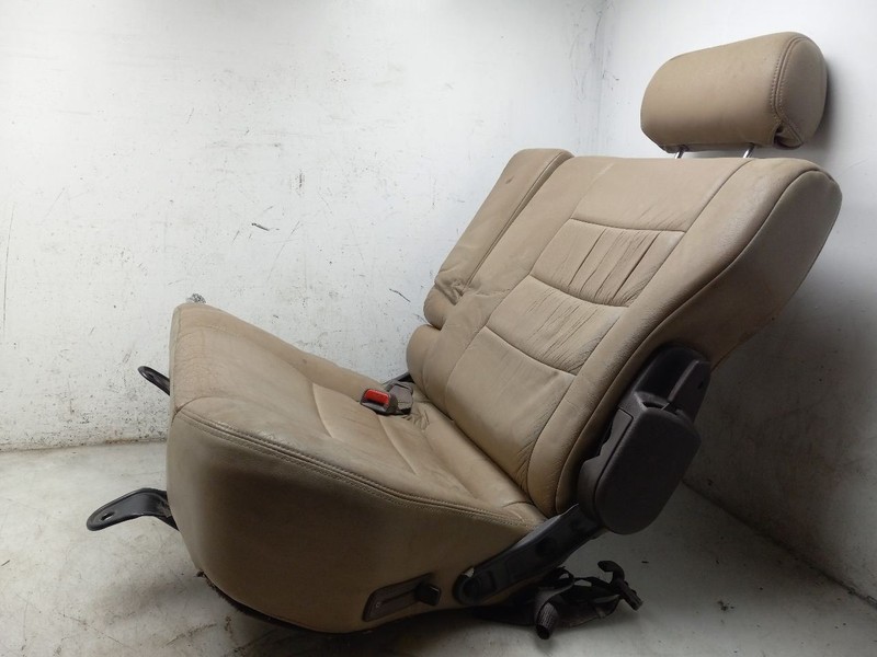 94 TOYOTA LANDCRUISER REAR DRIVER LEFT SEAT LEATHER BRN-FF40