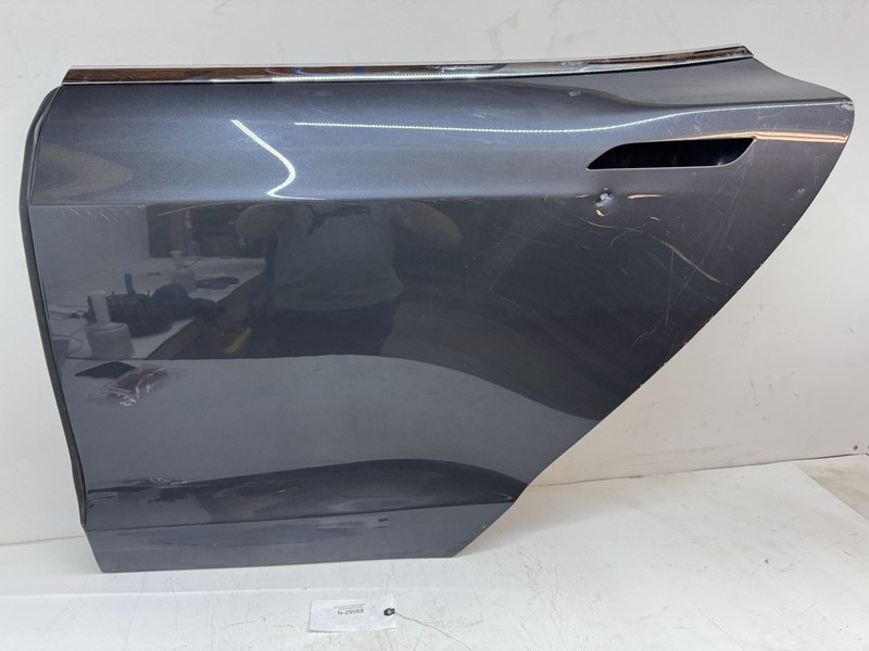 2012-2016 TESLA MODEL S COMPLETE REAR LH LEFT DOOR SHELL PANEL Grey OEM N-29068