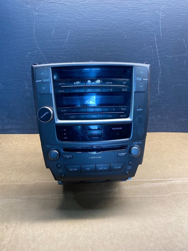 2006 to 2009 Lexus IS250 Screen Radio AM-FM CD Tuner Head Unit OEM AD7323 DG