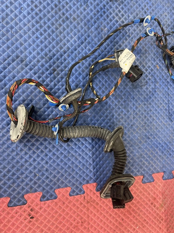 03-06 Porsche Cayenne Front Passenger Door Harness Assembly Tested Oem