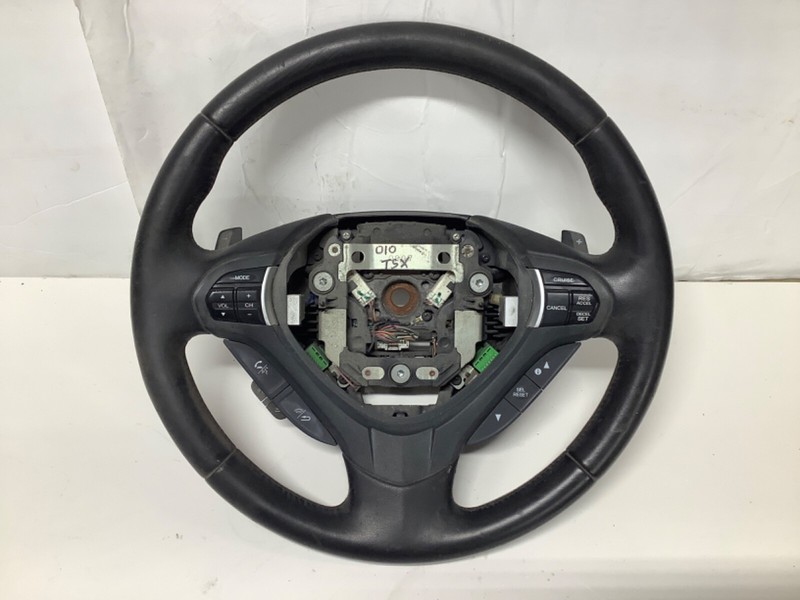 09-14 Acura TSX Steering Wheel Black Leather OEM