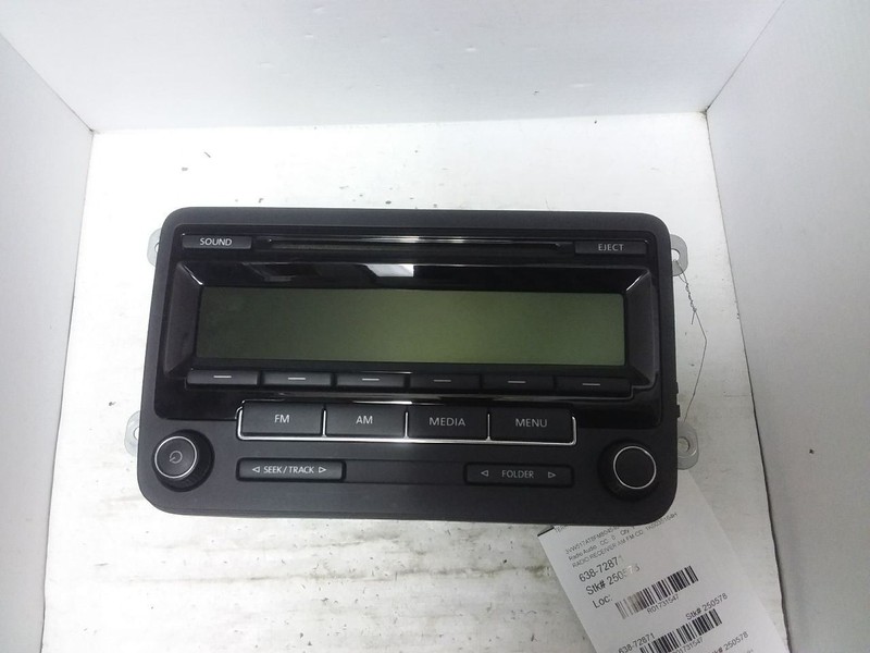 Radio Receiver AM FM Single CD Fits 15-17 JETTA 1K0035164H