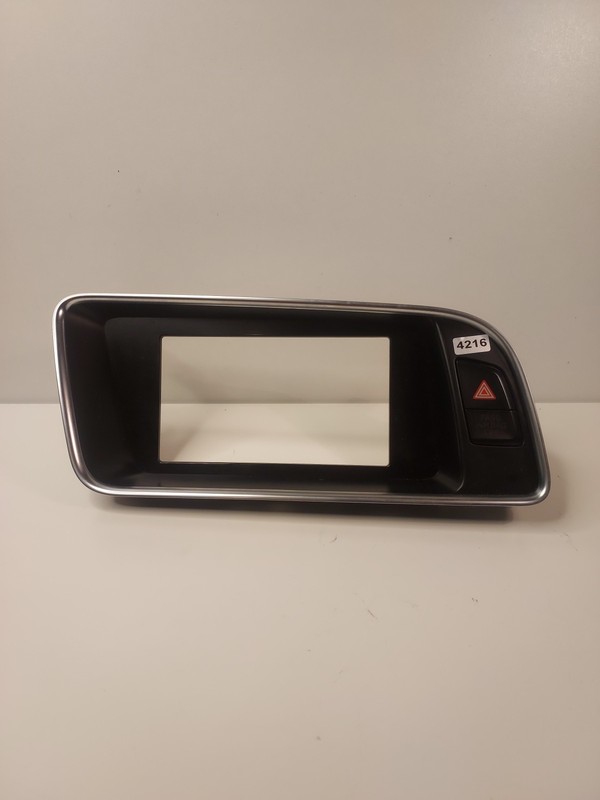 2009-2012 AUDI Q5 Dash Display Screen Surround Trim Bezel 8R1 857 186 N 3Q7 OEM