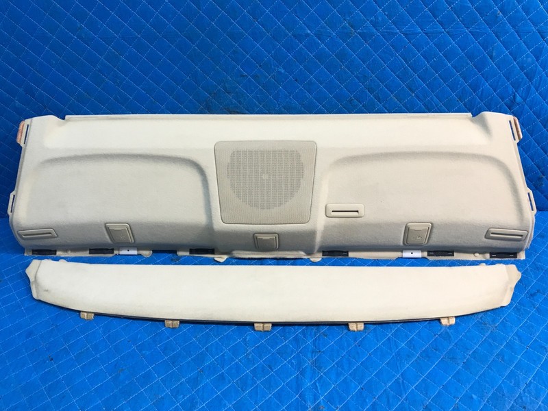 07-15 LEXUS LS460 REAR PACKAGE DECK TRIM TRAY COVER PARCEL SHELF PANEL BEIGE SET