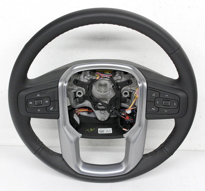 OEM Steering Wheel For GMC Sierra Black Leather 84946331