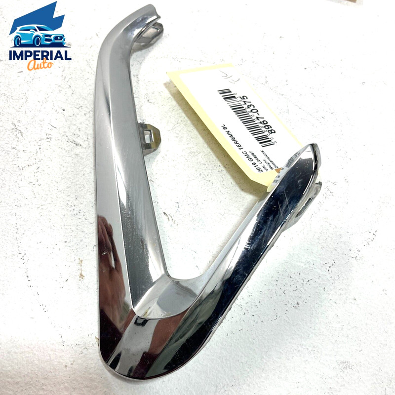 2018-2021 GMC TERRAIN FRONT BUMPER DRIVER SIDE FOG LIGHT CHROME BEZEL TRIM OEM