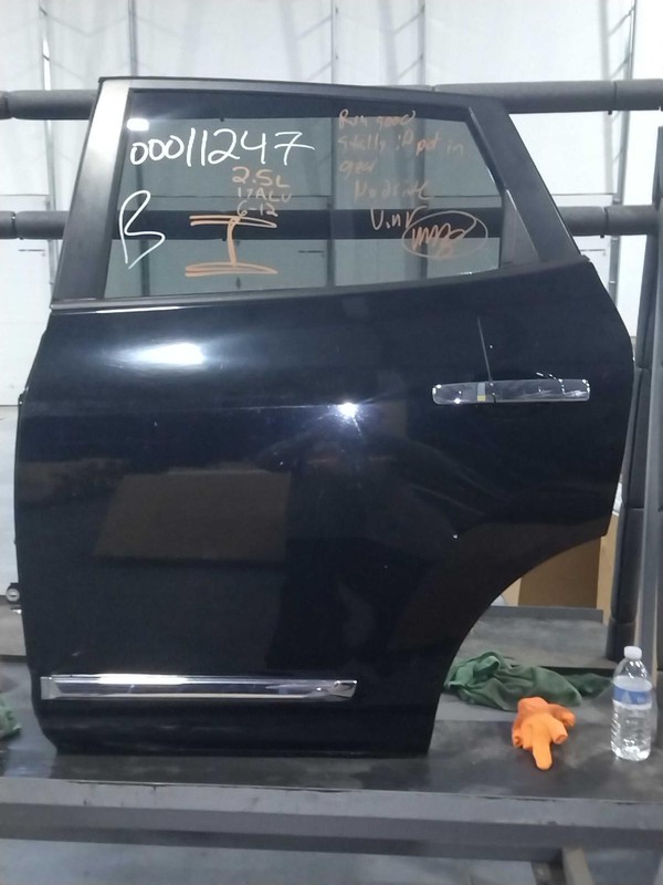 2013 Nissan Rogue Left Door Black OEM Used 103528 PW PL 121K Miles