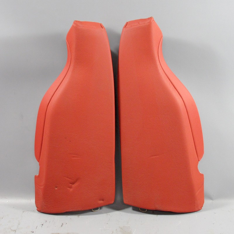 2014-2017 BMW F32 4-Series Rear Seat Side Bolsters Coral Red Leather Genuine OEM