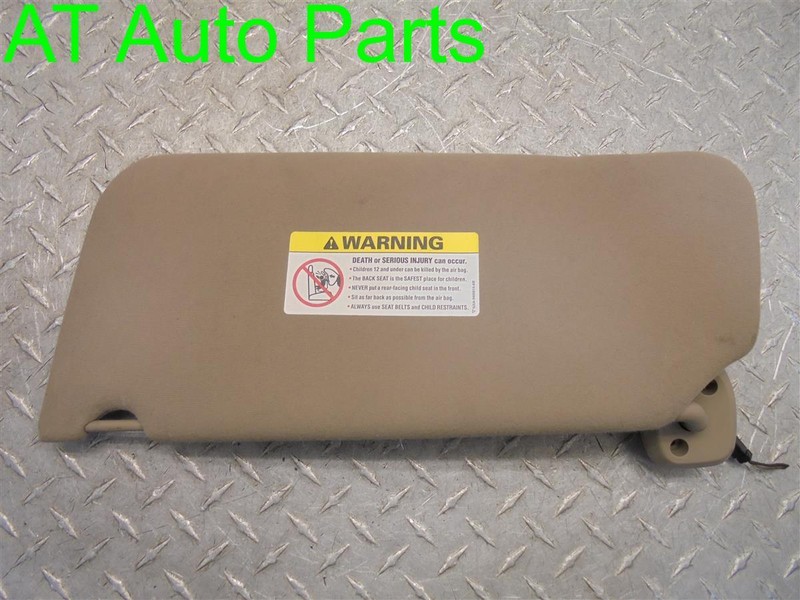 02 03 FORD F150 CREW CAB PASSENGER TAN SUN VISOR 2L3Z1504104BAB