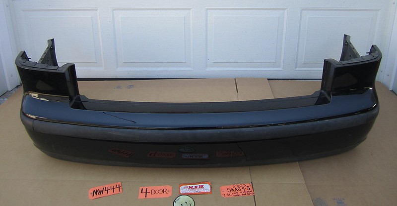 REAR BUMPER COVER for 02 03 04 05 SAAB 9-5 SEDAN REINFORCEMENT FOAM BLACK CAR