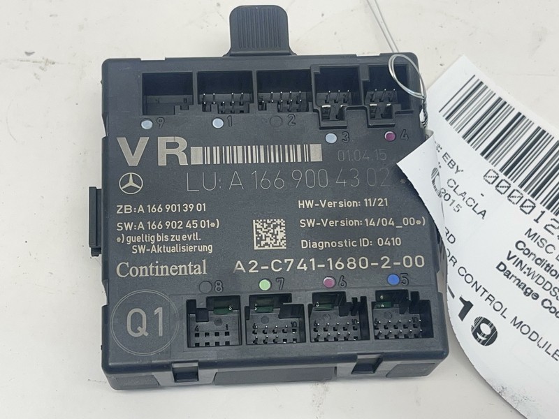 2014-2019 MERCEDES CLA CLASS CLA45 AMG FRONT PASSENGER DOOR CONTROL MODULE OEM