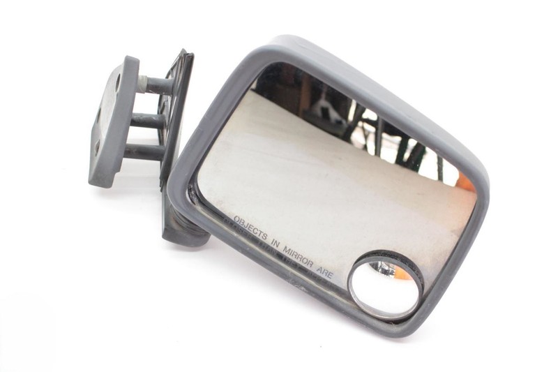 86-97 Nissan Pickup D21 4 Cylinder Gray Passenger Right Side View Door Mirror