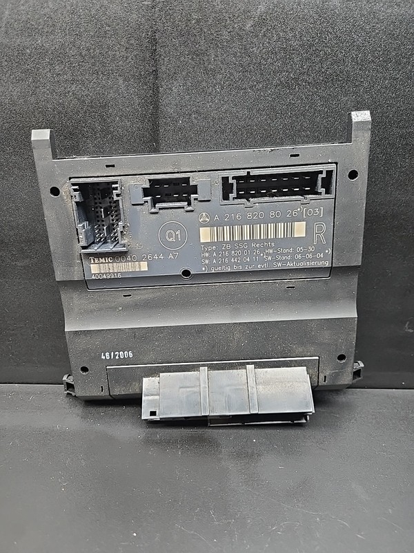 MERCEDES W216 CL550 CL600 CL63 FRONT RIGHT SEAT CONTROL MODULE OEM