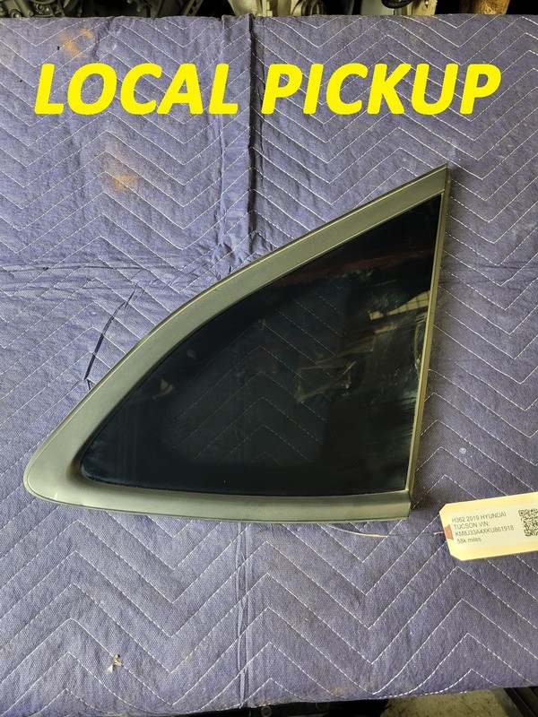 Used Oem Hyundai Right Passenger Rear Quarter Window Glass for 2016-2021 Tucson