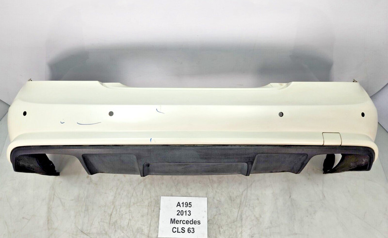 ✅ 2012-2014 OEM Mercedes W218 CLS63 AMG Sport Rear Bumper Cover White Assembly