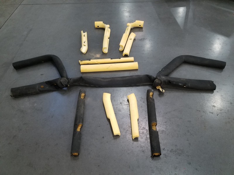 2006 Jeep Wrangler TJ Rubicon 4x4 OEM Rollbar Padding / Covers #9853 X4