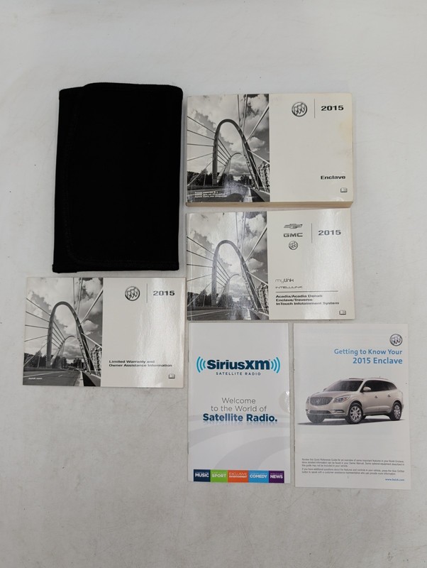 2015 Buick Enclave Owners Manual With Navigation System With Case