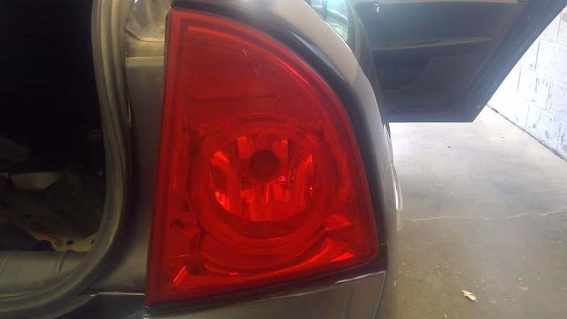 Passenger Tail Light Quarter Panel Mounted Red Lens Fits 08-12 MALIBU 3565062