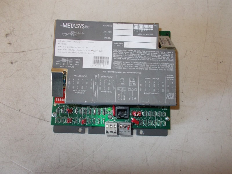 Johnson Controls Metasys AS-VAV111-1 Controller 4077/D04/06 *FREE SHIPPING*