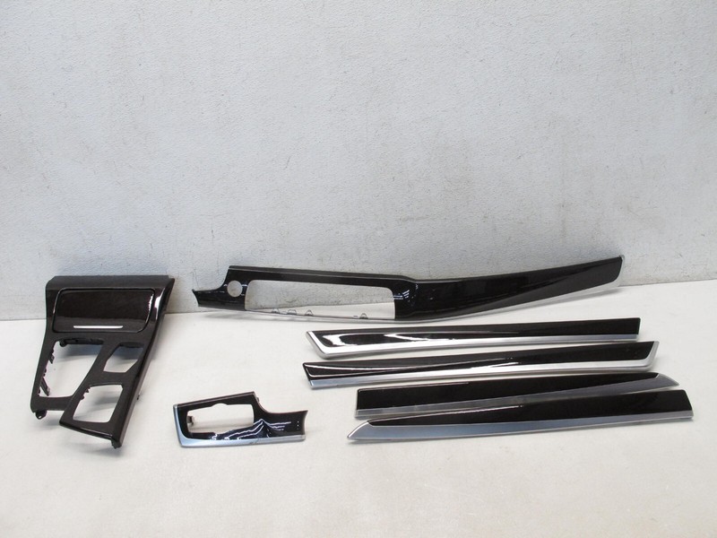11-16 BMW F10 535i 550i SEDAN DOOR TRIM COVER DASH CONSOLE MOLDING SET 031224