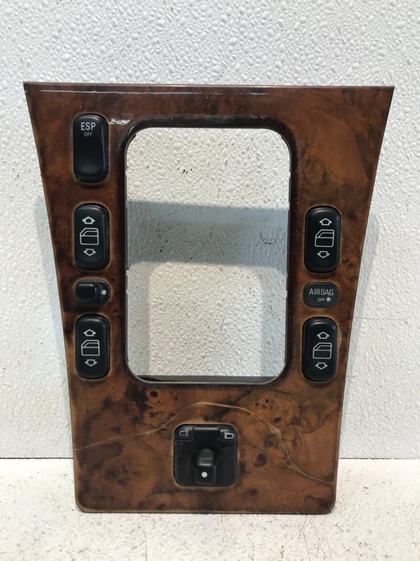 98-02 Mercedes W210 E320 Front Center Console Shifter Trim Bezel Assembly OEM