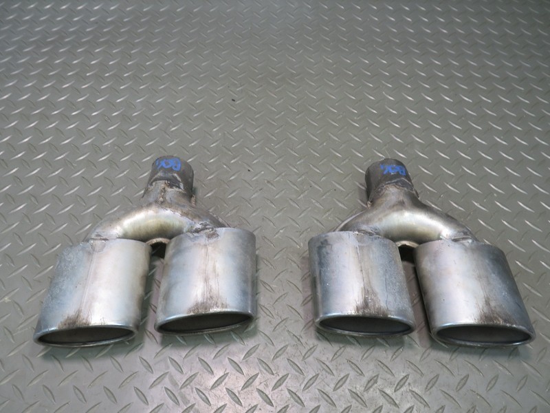 2004-2008 CADILLAC XLR 4.6L V8 REAR LEFT & RIGHT SIDE EXHAUST MUFFLER TIP SET