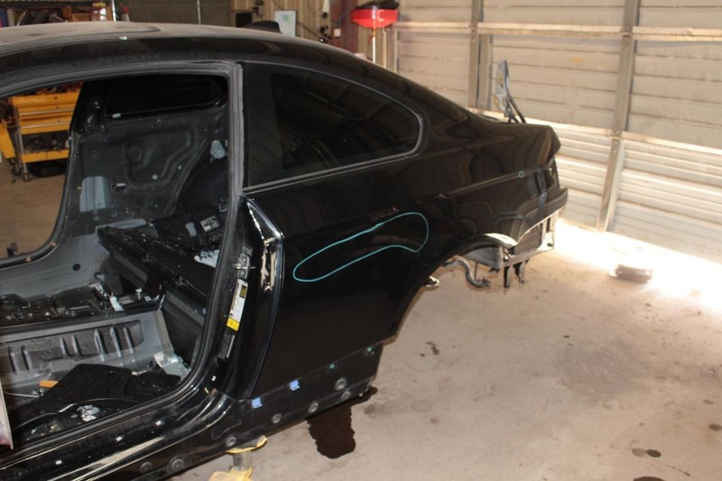 08-13 BMW M3 4.0L Driver Left Rear Quarter Panel Assembly