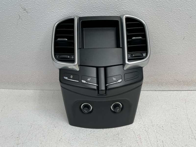 11-18 Porsche Cayenne Rear Console HVAC AC Air Vent Trim W/Switches 1419 OEM