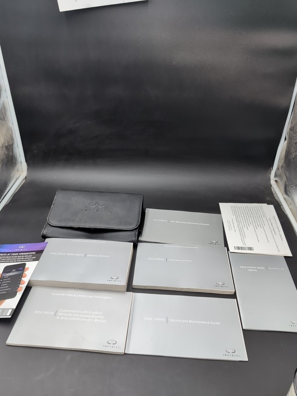 2016 Infiniti QX60 Hybrid Owners Manual W Navigation Warranty Guides