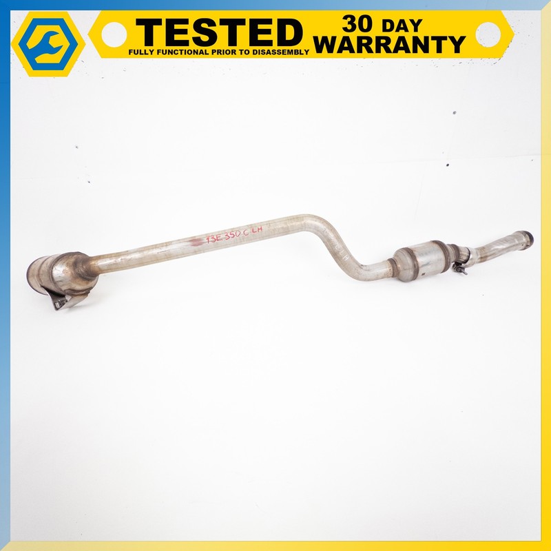 10-16 Mercedes E350 3.5L LEFT SIDE EXHAUST DOWN PIPE OEM