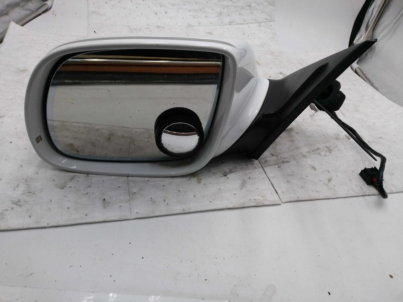 2012 Audi Q5 Left Door Mirror Assembly - White - Scratches - OEM Replacement