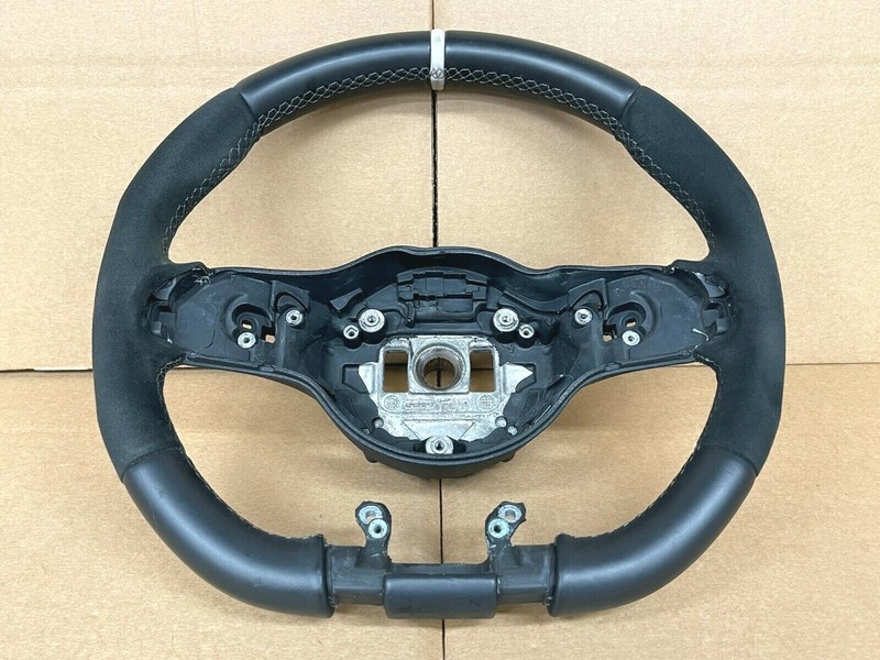 ⭐2017-2020 MERCEDES BENZ AMG ALCANTARA BLACK STEERING BARE WHEEL W/ STRIPE OEM