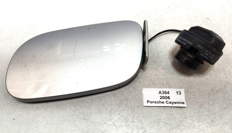 ✅ 03-06 OEM Porsche Cayenne 955 Fuel Door Gas Filler Lid Cover Silver*