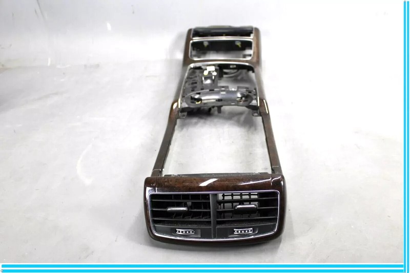 11-18 Audi A8 Quattro Center Console Top Wood Bezel Trim Cover Panel W/ Vent OEM