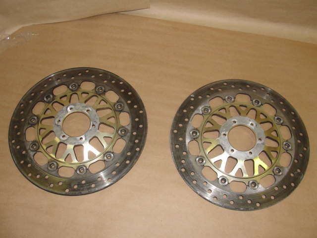 97 HONDA VFR 750 F FRONT BRAKE ROTOR DISCS LEFT RIGHT VFR750 2