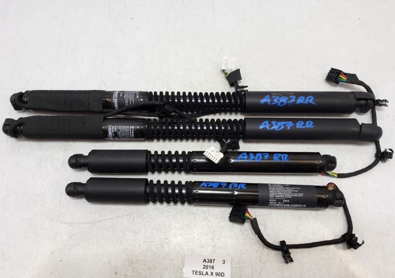 ✅16-23 OEM Tesla Model X Rear Right Passenger Door Trunk Liftgate Shock SET Of 4