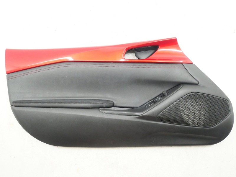 Used Front Driver Left Door Trim Panel Red 2015-2020 Mazda Miata N2436846X OEM