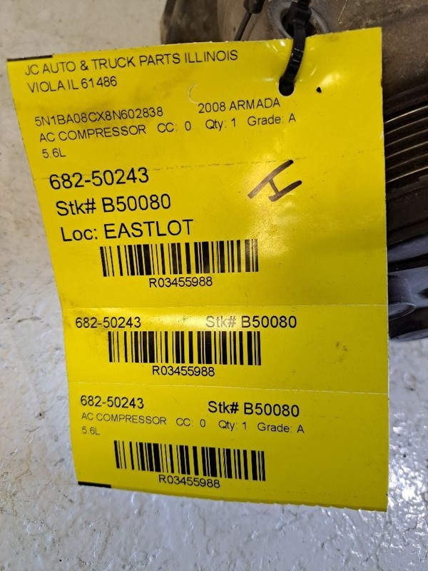 AC Compressor Thru 8/10 Fits 07-11 TITAN 3455988