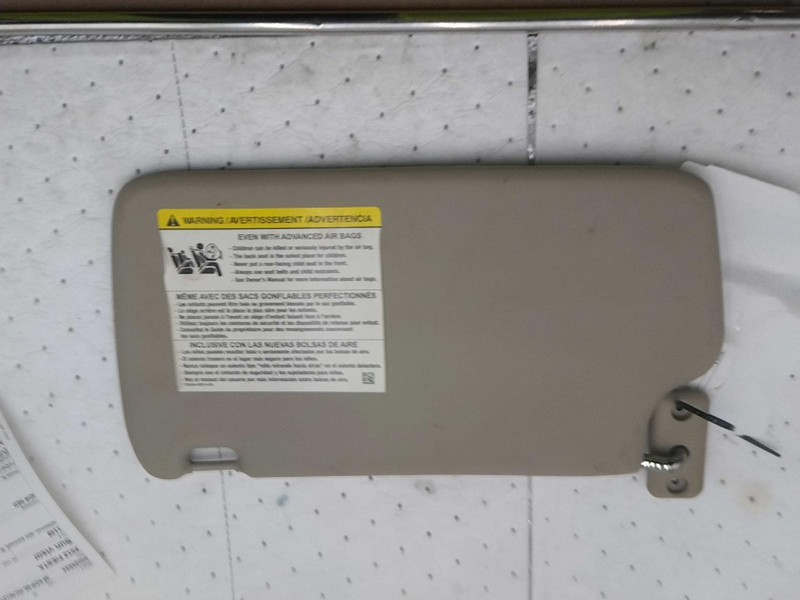 2012 Ford Fiesta White Sun Visor OEM Used 4DR Sedan 260K Miles