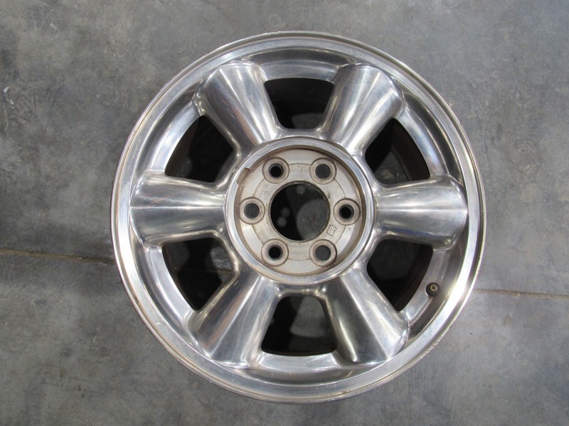 02 03 GMC ENVOY WHEEL ALUMINUM POLISHED 6 SPOKE (17x7) (OPT N80)