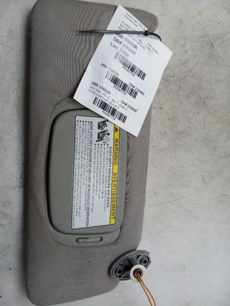06-09 LEXUS RX400H 3.3L 4WD AT PASSENGER SIDE SUN SHADE VISOR