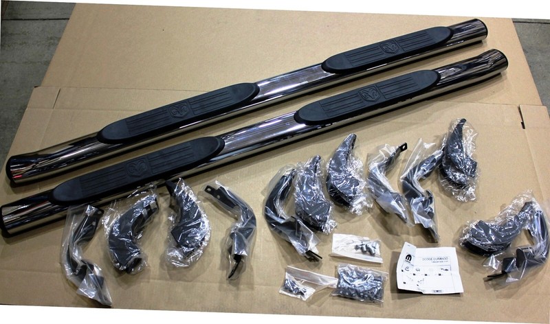 🔥 04-09 Dodge Durango Chrome Tubular Side Step Kit OEM Factory 82208758AC